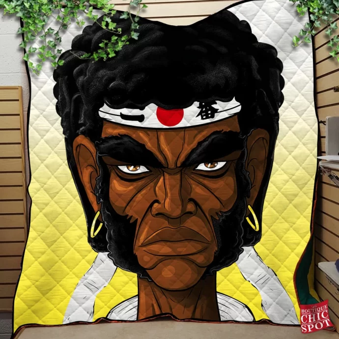 Afro Samurai Quilt Blanket