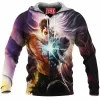 Anime Fleece-Hoodie, Yu Yu Hakusho Fleece-Hoodie, Yusuke Urameshi Fleece-Hoodie