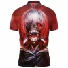 Anime Polo Shirt, Ken Kaneki Polo Shirt, Tokyo Ghoul Polo Shirt