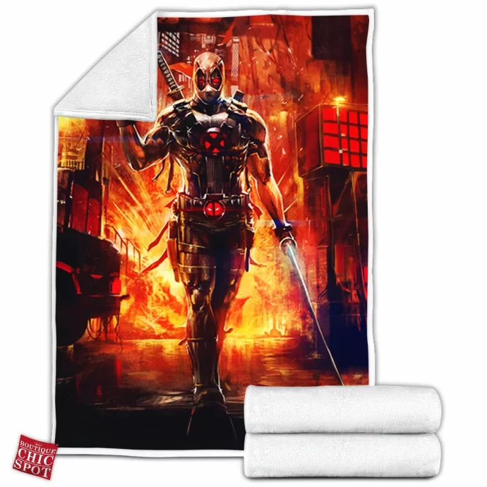 X Force Deadpool Fleece Blanket