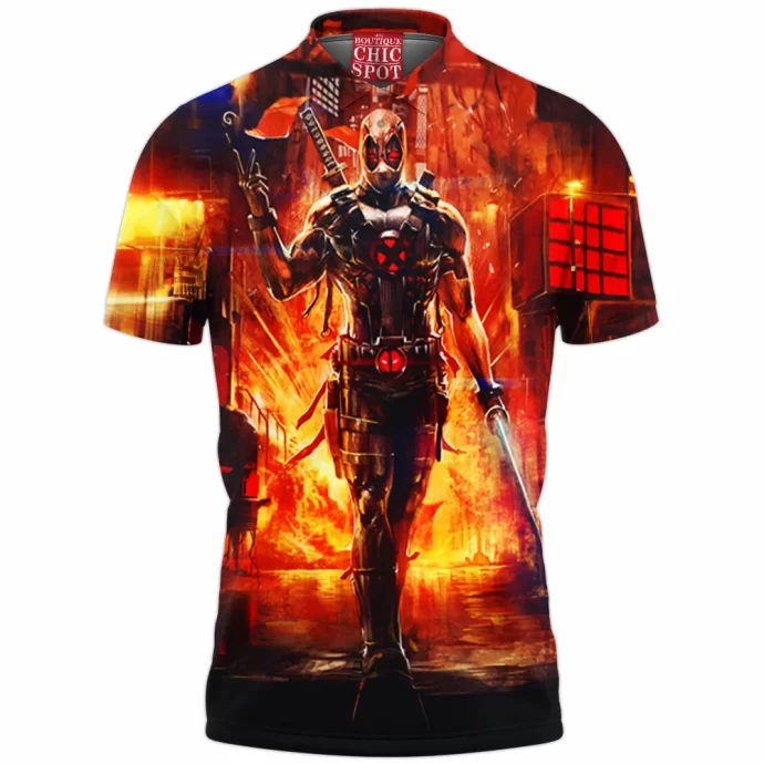 X Force Deadpool Polo Shirt