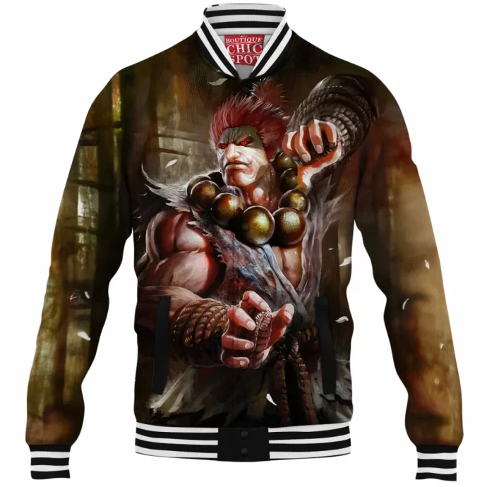 Akuma Street Fighter Baseball Jacket