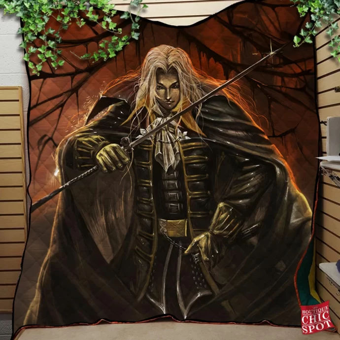 Alucard Castlevania Quilt Blanket