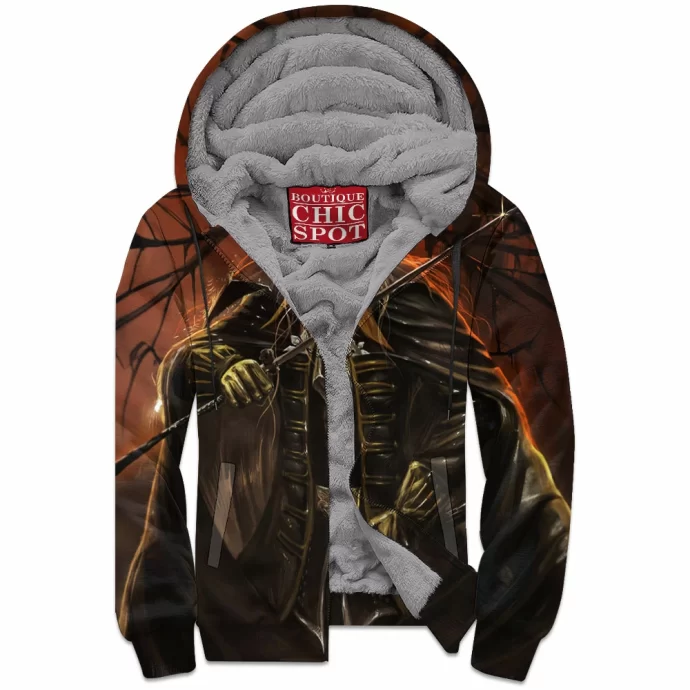 Alucard Castlevania Zip Fleece Hoodie