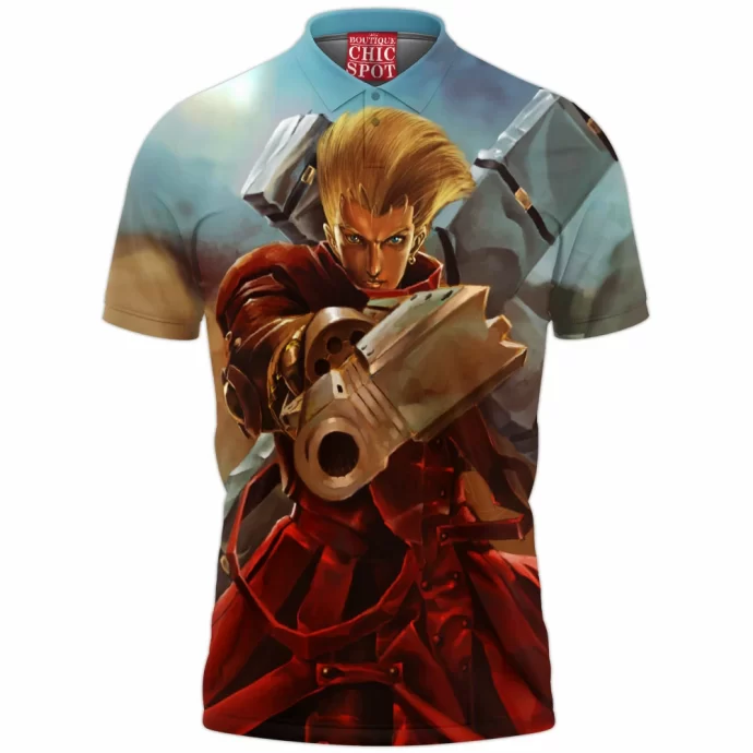 Vash The Stampede Trigun Polo Shirt