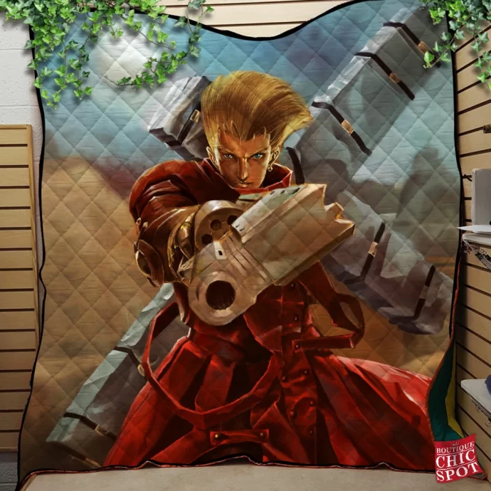 Vash The Stampede Trigun Quilt Blanket