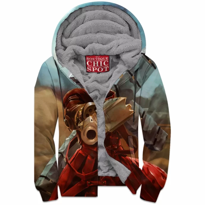 Vash The Stampede Trigun Zip Fleece Hoodie