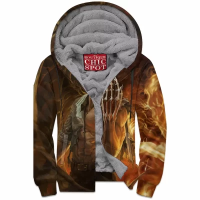 Anime Zip-Fleece-Hoodie, Hell Teacher Zip-Fleece-Hoodie, Jigoku Sensei Nube Zip-Fleece-Hoodie
