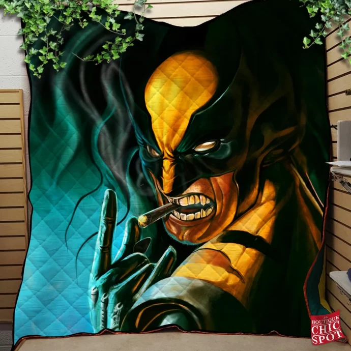 Wolverine Quilt Blanket