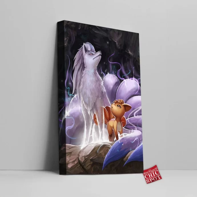 Vulpix And Ninetales Canvas Wall Art