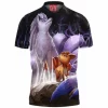 Anime Polo Shirt, Pokemon Polo Shirt, Vulpix Polo Shirt