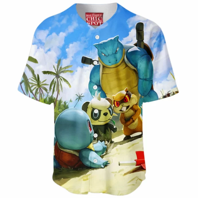 Blastoise Beach Patrol Baseball Jersey