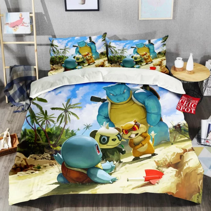 Blastoise Beach Patrol Bedding Set