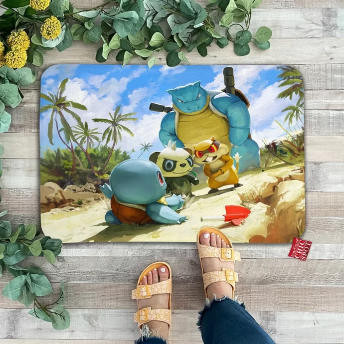 Blastoise Beach Patrol Doormat