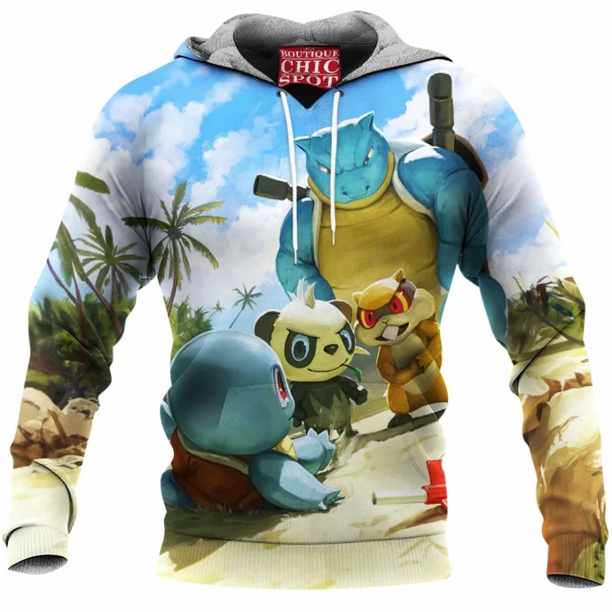 Blastoise Beach Patrol Fleece Hoodie