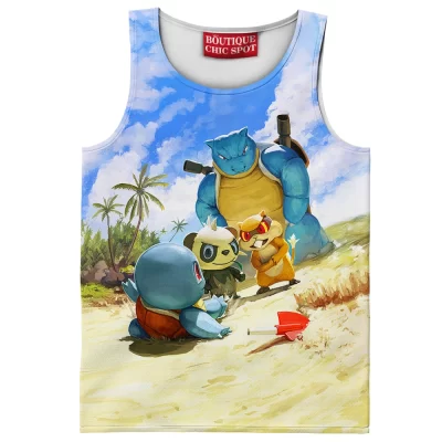Anime Tank-Top, Blastoise Tank-Top, Pokemon Tank-Top