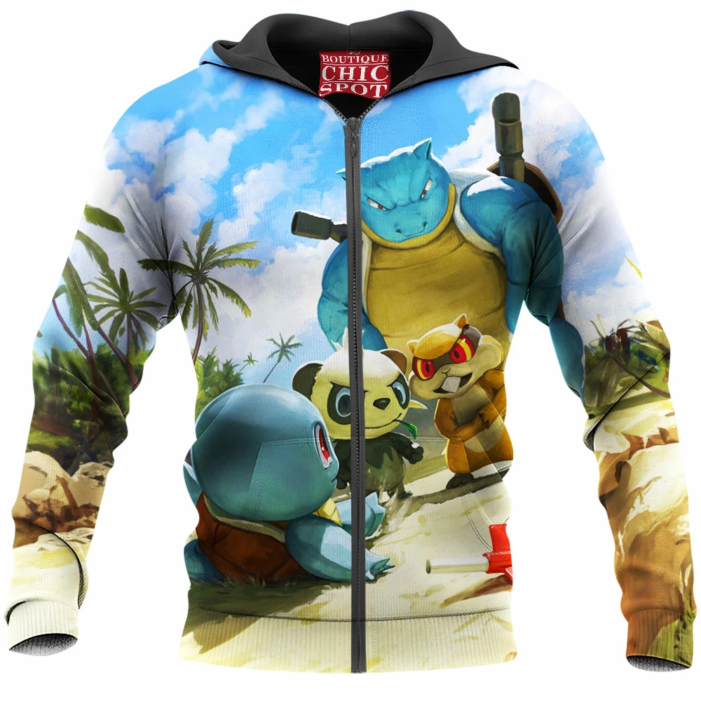 Anime Zip-Hoodie, Blastoise Zip-Hoodie, Pokemon Zip-Hoodie 1 T DUONG Boutique 2612 Zip Hoodie