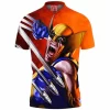Comic Polo Shirt, Wolverine Polo Shirt, X-men Polo Shirt