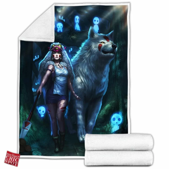 Princess Mononoke Fleece Blanket