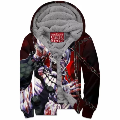 Art the Clown Zip-Fleece-Hoodie, Horror Zip-Fleece-Hoodie, Terrifier Zip-Fleece-Hoodie
