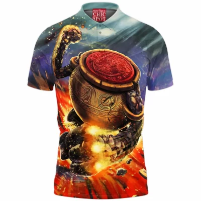 Comic Polo Shirt, Iron Fist Polo Shirt