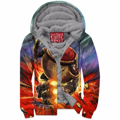 Comic Zip-Fleece-Hoodie, Iron Fist Zip-Fleece-Hoodie