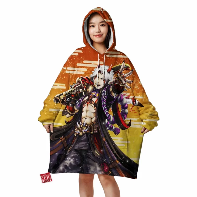 Arataki Itto - Genshin Impact Blanket Hoodie