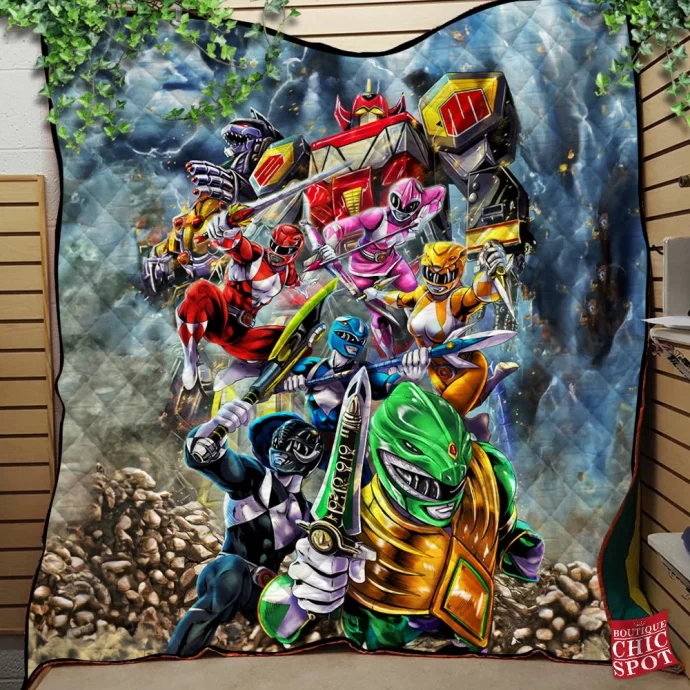 Power Rangers Quilt Blanket