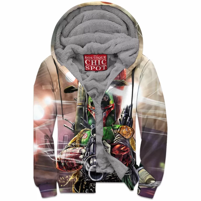 Boba Fett Zip Fleece Hoodie