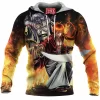Anime Fleece-Hoodie, Rurouni Kenshin Fleece-Hoodie