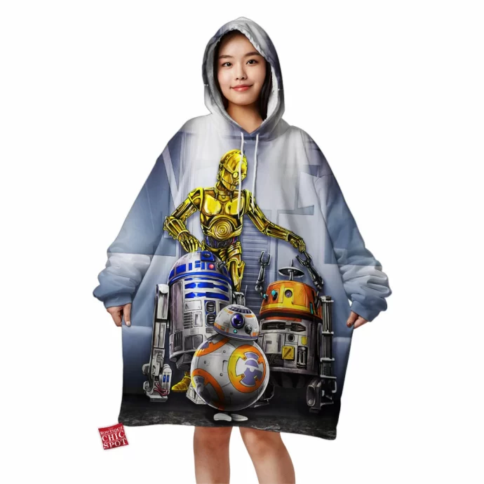 Rebel Droids Blanket Hoodie