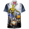 Sci-Fi Hawaiian-Shirt, Droids Hawaiian-Shirt, Star Wars Hawaiian-Shirt