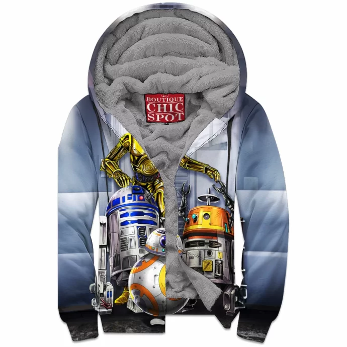 Rebel Droids Zip Fleece Hoodie