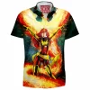 Comic Hawaiian-Shirt, X-men Hawaiian-Shirt, Phoenix Hawaiian-Shirt, Jean Grey Hawaiian-Shirt