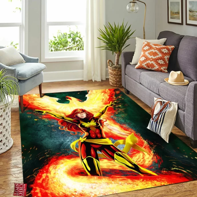 Phoenix X-men Rectangle Rug