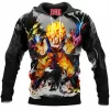 Anime Hoodie, Dragon Ball Hoodie, GoKu Hoodie, Super Saiyan Hoodie