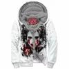 Anime Zip-Fleece-Hoodie, Mononoke Hime Zip-Fleece-Hoodie, Princess Mononoke Zip-Fleece-Hoodie, Ghibli Zip-Fleece-Hoodie