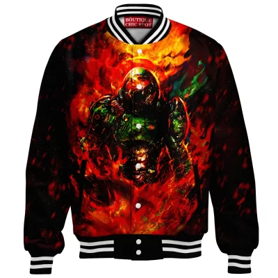 DOOM Baseball-Jacket, Game Baseball-Jacket