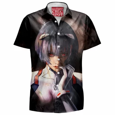 Anime Girl Hawaiian-Shirt, Anime Hawaiian-Shirt