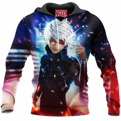 Anime Hoodie, Ken Kaneki Hoodie, Tokyo Ghoul Hoodie