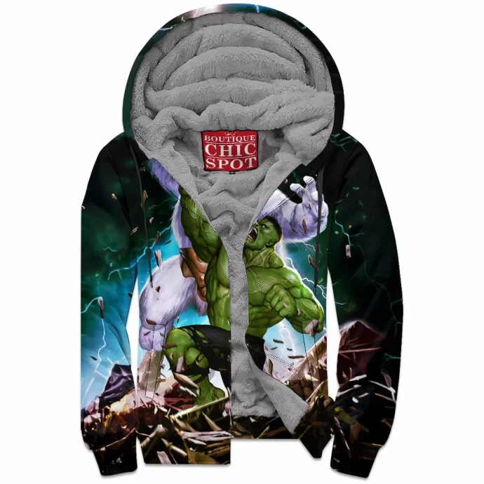 Immortal Hulk Zip Fleece Hoodie