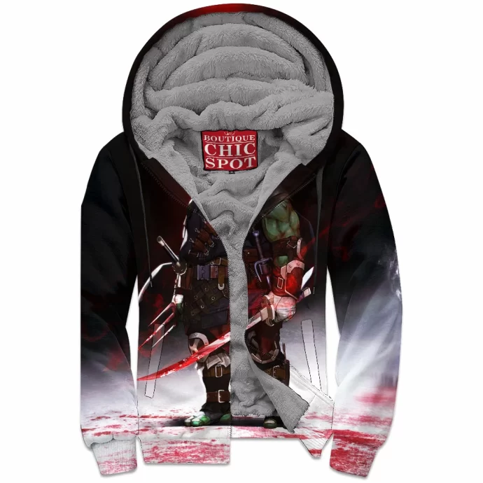 Tmnt The Last Ronin Zip Fleece Hoodie