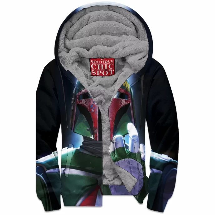 Boba Fett Zip Fleece Hoodie