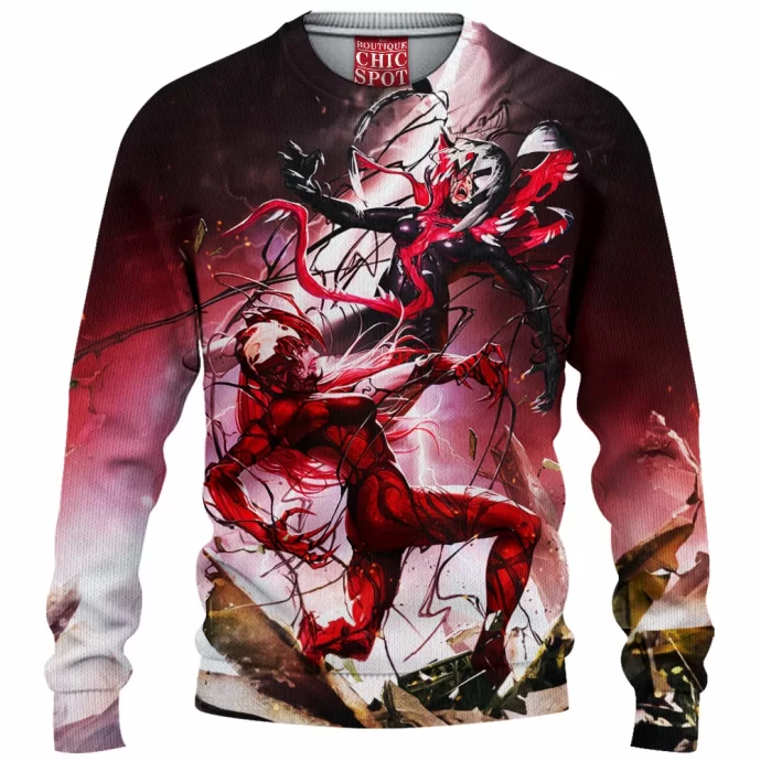 Gwenom Carnage Venom Knitted Sweater