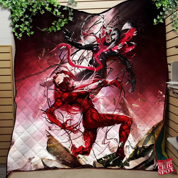 Gwenom Carnage Venom Quilt Blanket