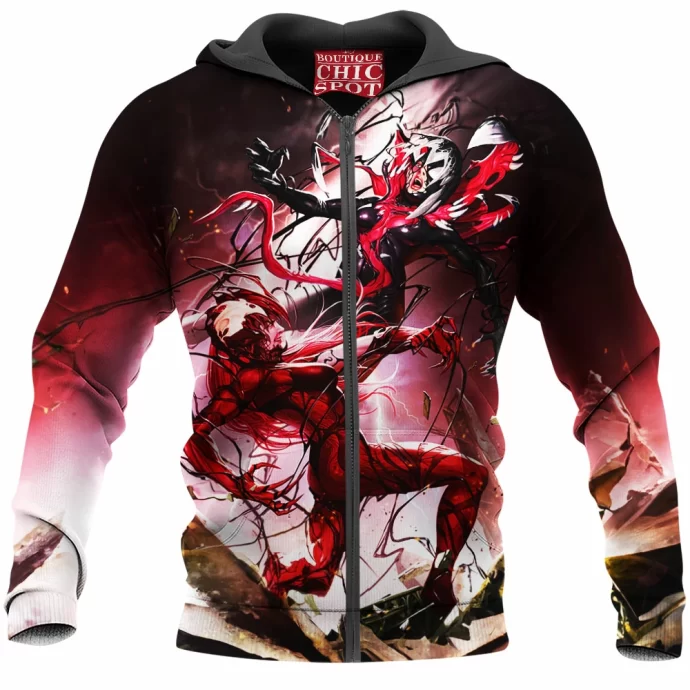 Gwenom Carnage Venom Zip Hoodie