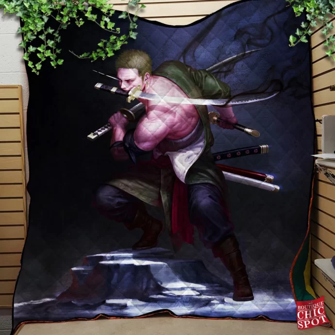 Roronoa Zoro Quilt Blanket