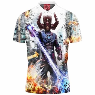 Comic Polo Shirt, Galactus Polo Shirt