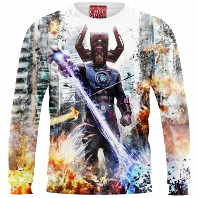 Comic Zip Sweatshirt, Galactus Zip Sweatshirt