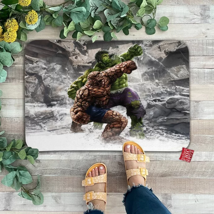 The Thing Vs Hulk Doormat